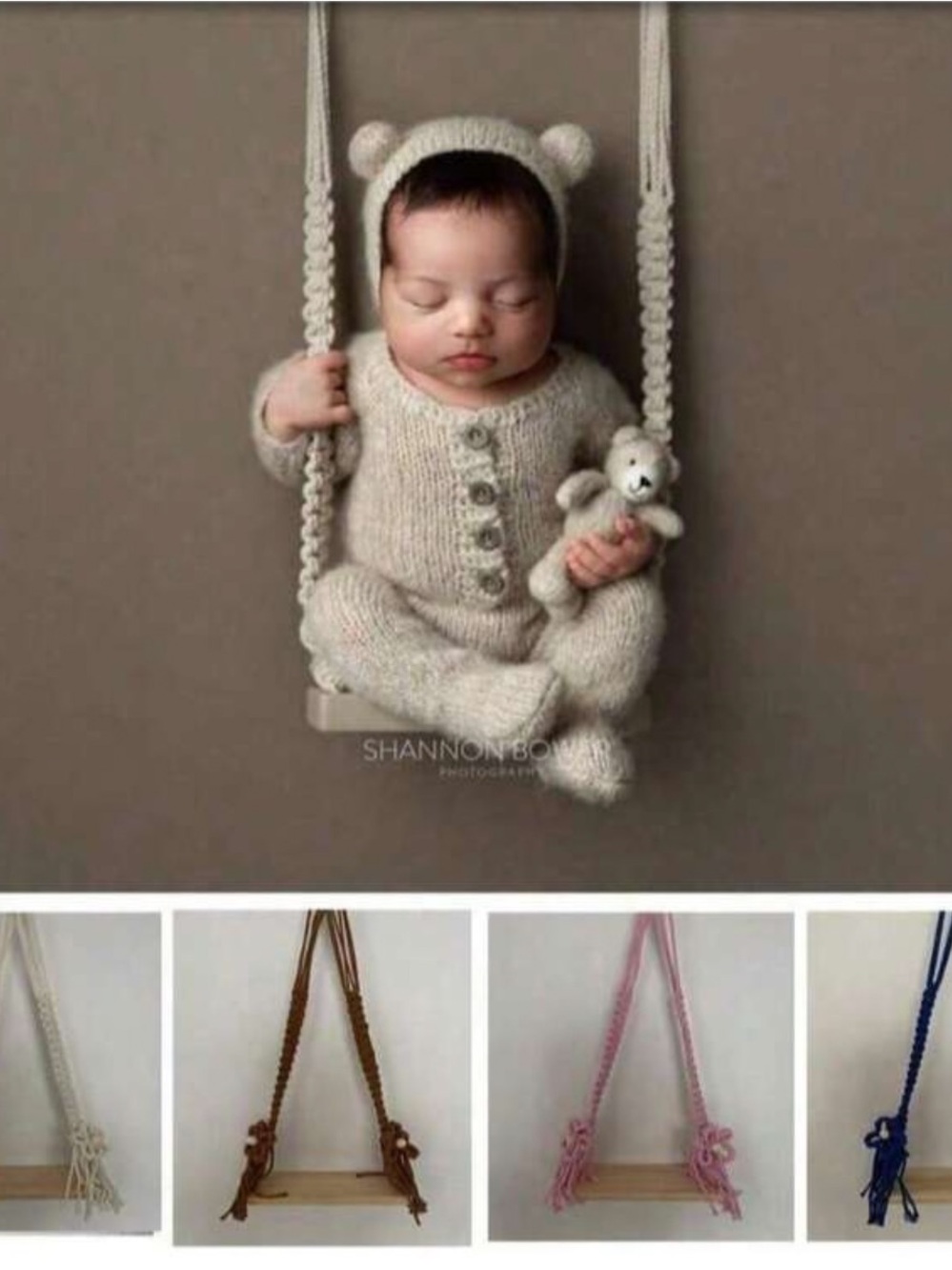 Baby Prop Sets with Matching Headbands-including swing prop - Picture 10 of 10